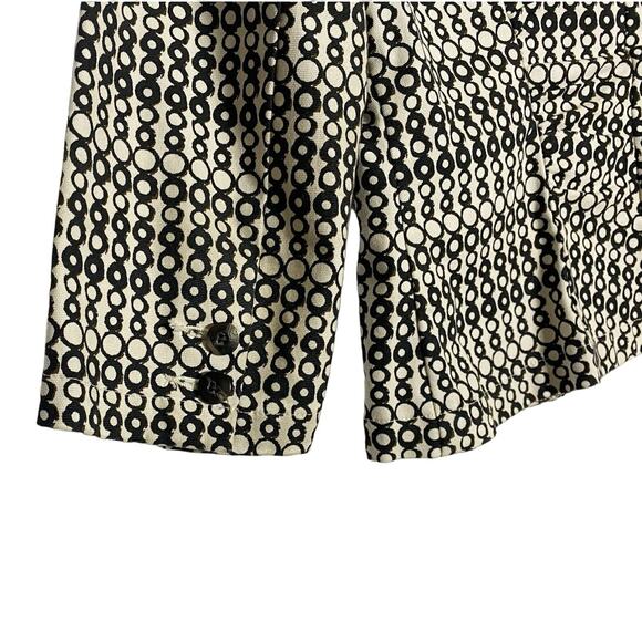 CAbi Black & Cream Printed Du Jour Cotton Office Blazer WMN'S SZ 4 - Picture 6 of 12